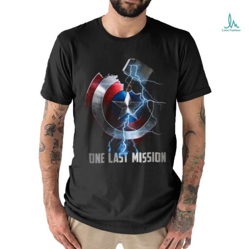 The Avengers Thor Hammer And Captain America’s Shield One Last Mission T Shirt