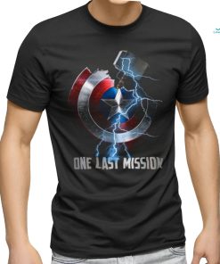 The Avengers Thor Hammer And Captain America’s Shield One Last Mission T Shirt