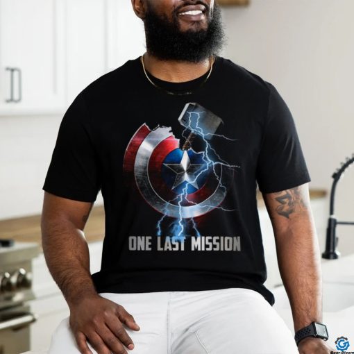 The Avengers Thor Hammer And Captain America’s Shield One Last Mission T Shirt