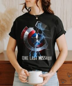 The Avengers Thor Hammer And Captain America’s Shield One Last Mission T Shirt