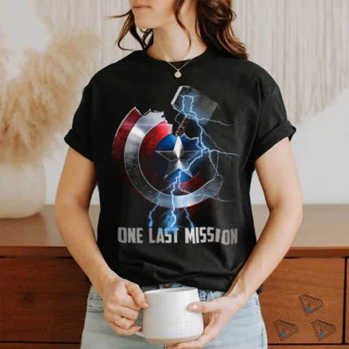 The Avengers Thor Hammer And Captain America’s Shield One Last Mission T Shirt
