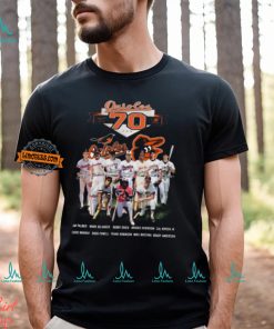 The Baltimore Orioles Celebrate Their 70th Anniversary Unisex T shirt