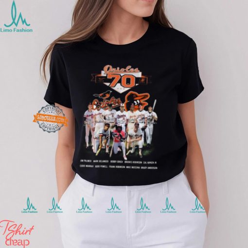 The Baltimore Orioles Celebrate Their 70th Anniversary Unisex T shirt