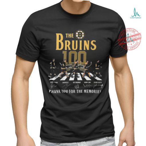 The Boston Bruins 100 Thank You For The Memories T Shirt