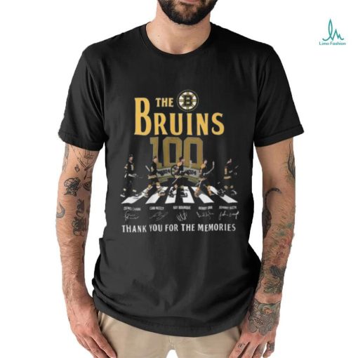 The Boston Bruins 100 Thank You For The Memories T Shirt