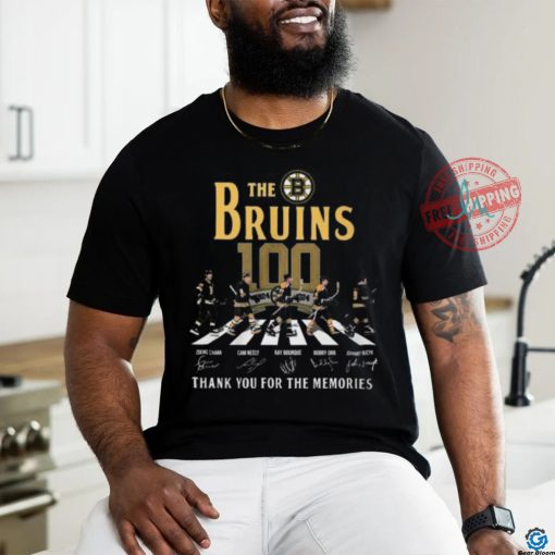 The Boston Bruins 100 Thank You For The Memories T Shirt