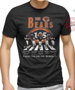 The Chicago Bears 1920 2025 Signature Thank Your For The Memories Unisex T Shirt, hoodie, sweater, long sleeve and tank top The Chicago Bears 1920 2025 Signature Thank Your For The Memories Unisex T Shirt