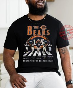 The Chicago Bears 1920 2025 Signature Thank Your For The Memories Unisex T Shirt, hoodie, sweater, long sleeve and tank top The Chicago Bears 1920 2025 Signature Thank Your For The Memories Unisex T Shirt