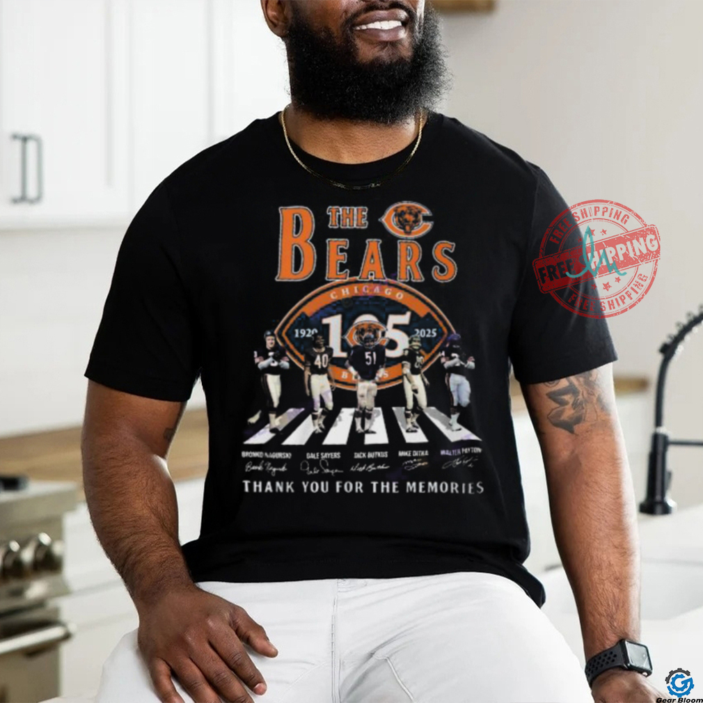 The Chicago Bears 1920 2025 Signature Thank Your For The Memories Unisex T Shirt The Chicago Bears 1920 2025 Signature Thank Your For The Memories Unisex T Shirt