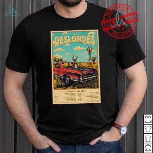 The Deslondes Summer Tour 2024 Poster shirt