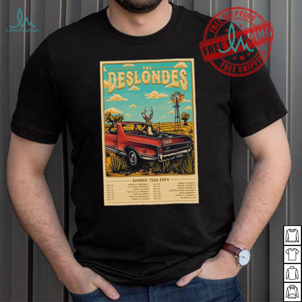 The Deslondes Summer Tour 2024 Poster shirt The Deslondes Summer Tour 2024 Poster shirt