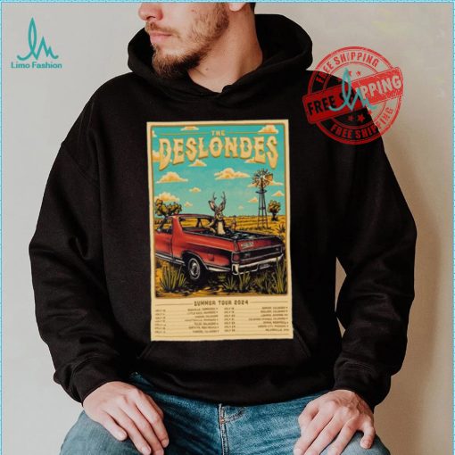 The Deslondes Summer Tour 2024 Poster shirt