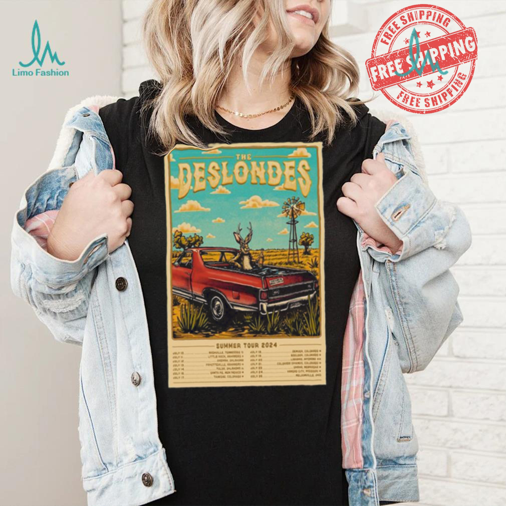 The Deslondes Summer Tour 2024 Poster shirt The Deslondes Summer Tour 2024 Poster shirt