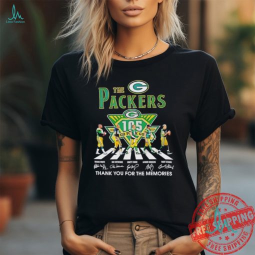 The Green Bay Packers Legends Abbey Road thank you for the memories signatures shirt