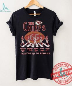 The Kansas City Chiefs Abbey Road NFL Thank You For The Memories Signatures shirt