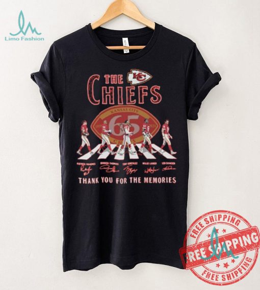 The Kansas City Chiefs Abbey Road NFL Thank You For The Memories Signatures shirt