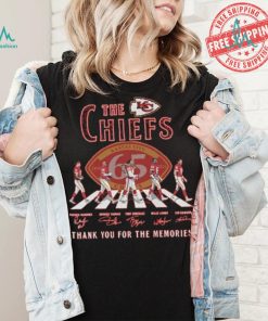 The Kansas City Chiefs Abbey Road NFL Thank You For The Memories Signatures shirt