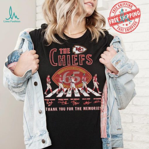 The Kansas City Chiefs Abbey Road NFL Thank You For The Memories Signatures shirt