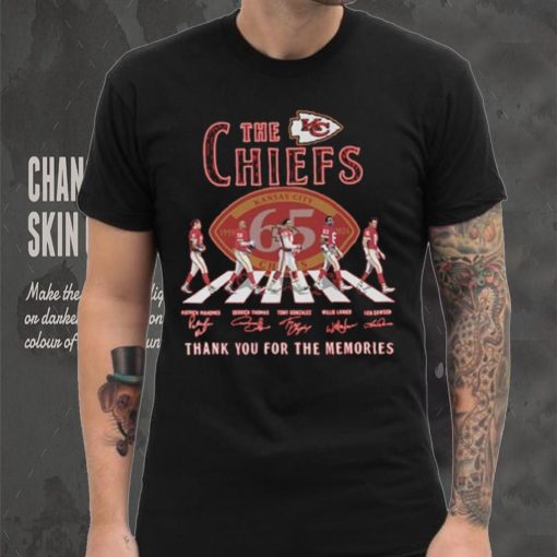 The Kansas City Chiefs Abbey Road NFL Thank You For The Memories Signatures shirt