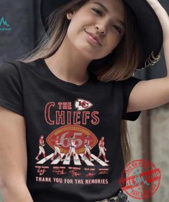 The Kansas City Chiefs Abbey Road NFL Thank You For The Memories Signatures shirt