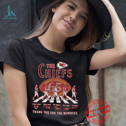 The Kansas City Chiefs Abbey Road NFL Thank You For The Memories Signatures shirt