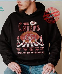 The Kansas City Chiefs Abbey Road NFL Thank You For The Memories Signatures shirt