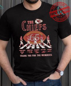 The Kansas City Chiefs Abbey Road NFL Thank You For The Memories Signatures shirt