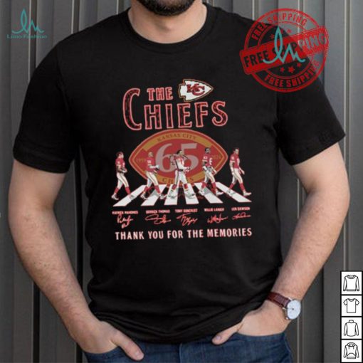 The Kansas City Chiefs Abbey Road NFL Thank You For The Memories Signatures shirt