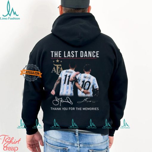 The Last Dance Messi & Di Maria Thank You For The Memories T Shirt