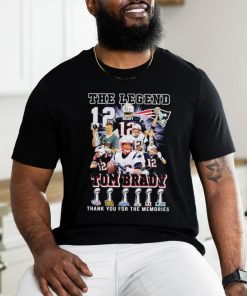 The Legends Tom Brady #12 Patriots thank you for the memories shirt