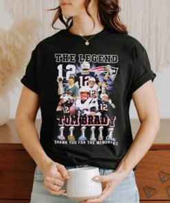 The Legends Tom Brady #12 Patriots thank you for the memories shirt