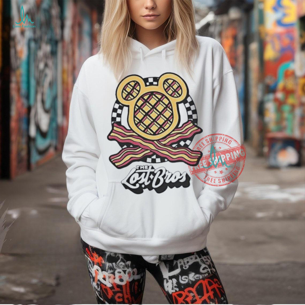 The Lost Bros Waffle Bacon Crossbones Shirt The Lost Bros Waffle Bacon Crossbones Shirt