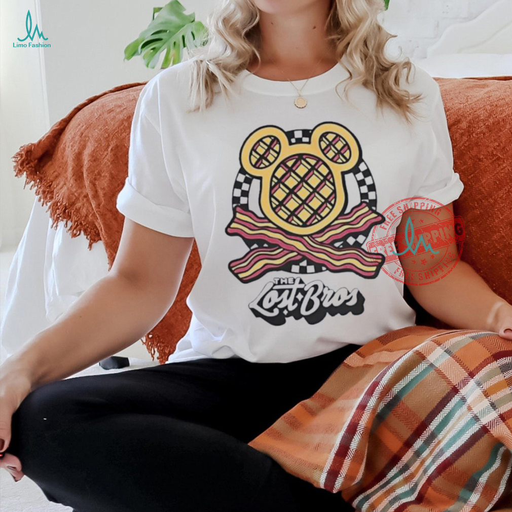 The Lost Bros Waffle Bacon Crossbones Shirt The Lost Bros Waffle Bacon Crossbones Shirt