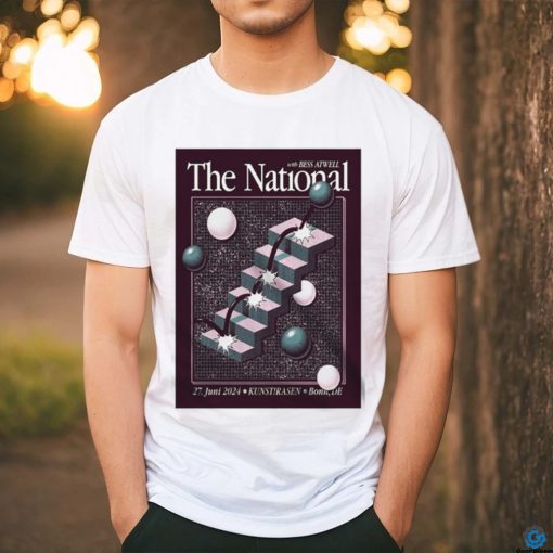 The National June 27 2024 Kunst Rasen Bonn DE Tour T Shirt