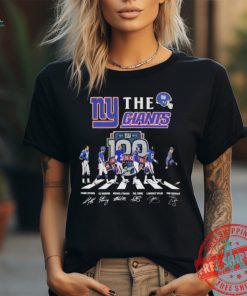 The New York Giants American Football Team NFL Signatures T Shirt