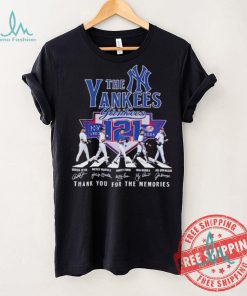 The New York Yankees baseball MLB thank you for the memories signatures shirt