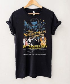 The Nightman Cometh 20th Anniversary 2005 2025 Signatures shirt