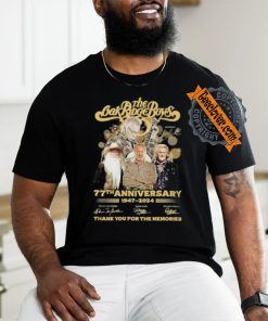 The Oak Ridge Boys 77th Anniversary 1947 2024 Signature Thank You For The Memories Unisex T Shirt