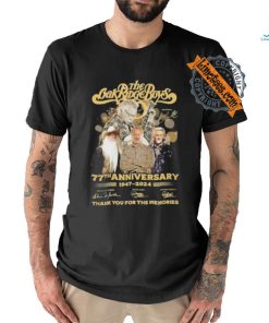 The Oak Ridge Boys 77th Anniversary 1947 2024 Signature Thank You For The Memories Unisex T Shirt