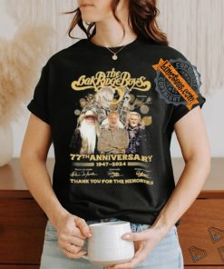 The Oak Ridge Boys 77th Anniversary 1947 2024 Signature Thank You For The Memories Unisex T Shirt