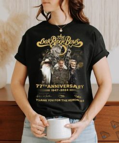 The Oak Ridge Boys 77th Anniversary 1947 2024 Thank You For The Memories T Shirt