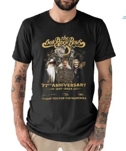 The Oak Ridge Boys 77th Anniversary 1947 2024 Thank You For The Memories T Shirt