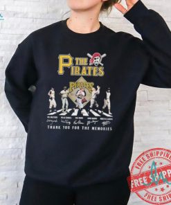 The Pittsburgh Pirates Abbey Road Thank You For The Memories Signatures Shirt