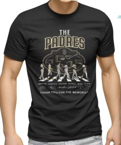 The San Diego Padres Baseball Team Thank You For The Memories T Shirt