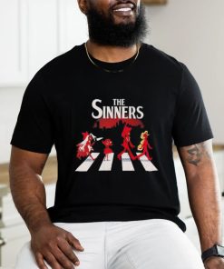 The Sinners Hazbin Hotel walking across shirt