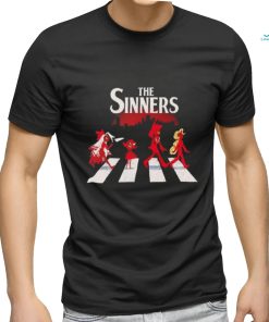 The Sinners Hazbin Hotel walking across shirt