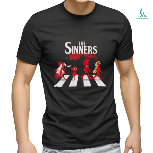 The Sinners Hazbin Hotel walking across shirt