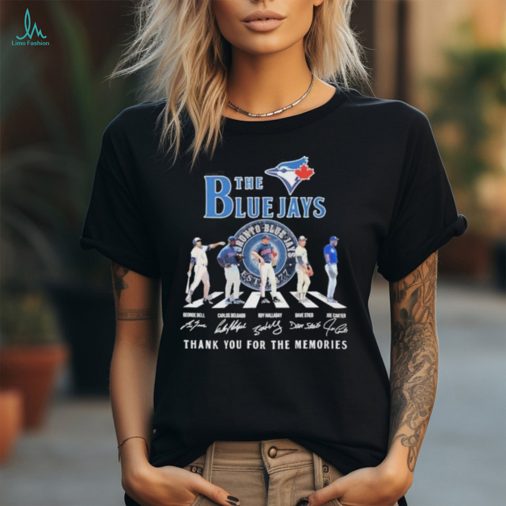The Toronto Blue Jays Abbey Road Thank You For The Memories Signatures Shirt The Toronto Blue Jays Abbey Road Thank You For The Memories Signatures Shirt