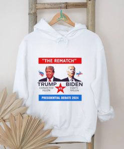The rematch Trump convicted felon vs Biden empty melon presidential debate 2024 shirt