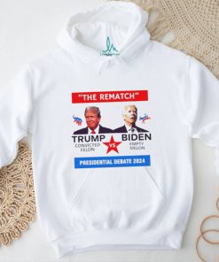 The rematch Trump convicted felon vs Biden empty melon presidential debate 2024 shirt